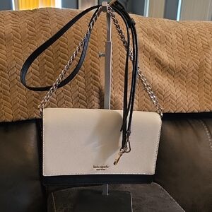 Kate Spade Black and Cream Crossbody/Shoulder Bag